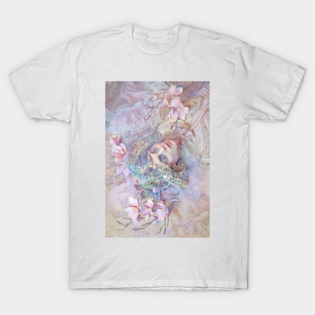 SNOW WHITE ROSE T-Shirt by j-maya